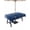 Navy Blue, variant on Pink Flamingo Outdoor Tablecloth with Umbrella Hole, Summer Tropical Flamingo Hawaii Animals Spillproof Waterproof Outdoor Table Cover, Patio Tablecloths for Party/Garden/Picnic, Square 54"x54"