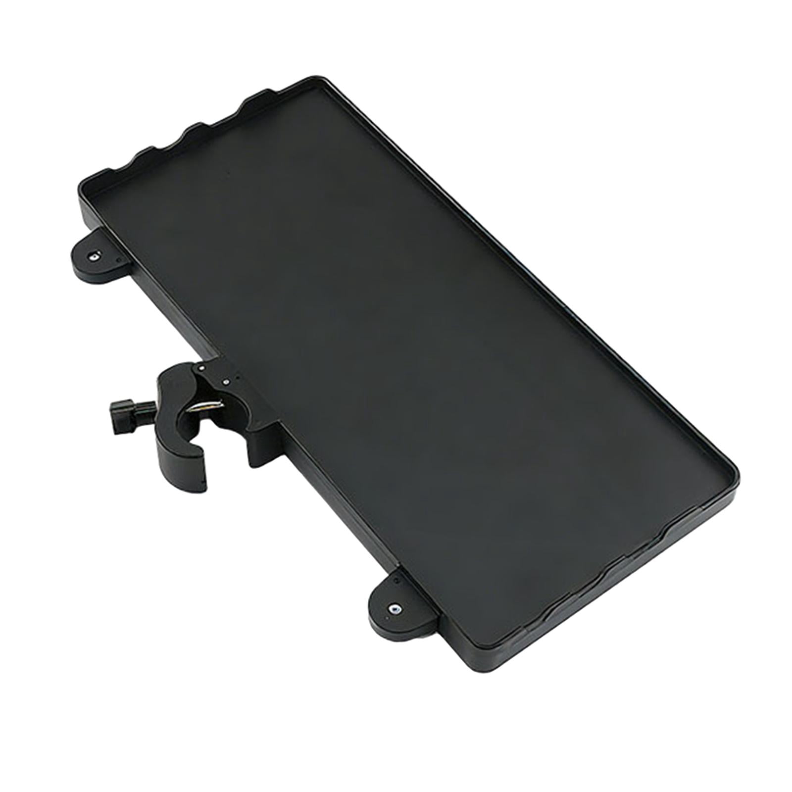 LeeQinersw Microphone Stand Tray 35cmx16.5cm Mic Stand Attachment Multipurpose Clamp on