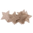 thumbnail image 2 of 10pcs Forma de Estrellas de Arpillera Arte de Bricolaje 7.5cm Accesorio de 2 Colores yotijar Burlap Star Pieces, 2 of 7