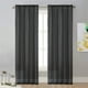 thumbnail image 1 of Cortinas de poliéster semitransparentes de color liso | Diseño con varillas | Cortinas de gasa ligeras y resistentes a las arrugas | Paneles de ventana con filtro de privacidad para sala de estar,, 1 of 5