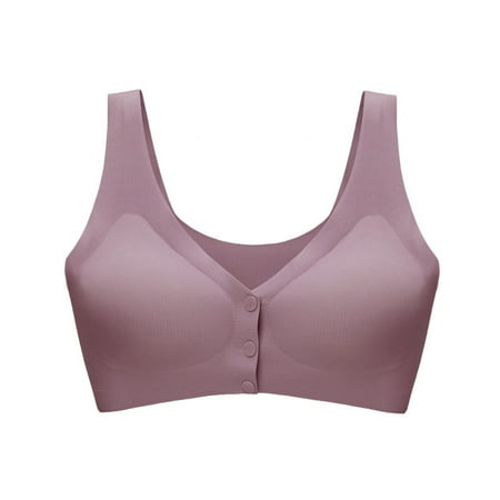 XWSHYW Womens Clothes Plus Size Casual Nursing Bra Slim Fit Solid Color Comfort Tie Front Bra Summer Savings Clearance