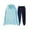 Light Blue, variant on Ediodpoh Men's Suits 2024 Men's Track Suit Stand Collar Sweatshirt Long Sleeve Hoodie and Pant Suit Work Pants Breathable Two Roll Sleeve Track Suits Mens Light Blue XXXL