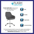 thumbnail image 4 of Flash Furniture Cortana Home and Office Mid-Back Chair in Dark Gray Fabric, 4 of 8