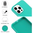 thumbnail image 3 of IBAOLEA Designed for iPhone 13 Pro Max Case, Silicone Ultra Slim Shockproof Phone Case with Soft Anti-Scratch Microfiber Lining, [Enhanced Camera Protection] 6.7 inch (Mint Green) Mint Green, 3 of 7