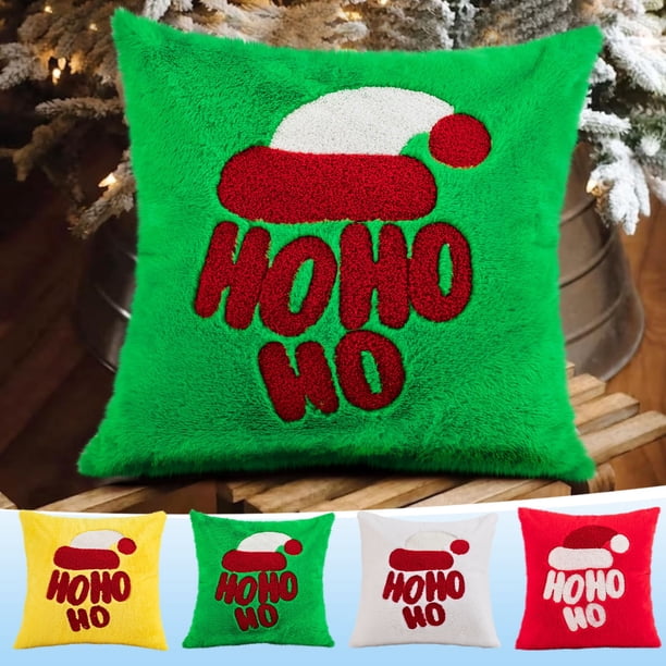 Ganfancp Christmas Pillow Christmas Throw Pillows Peppermint Pillows Red And White Christmas Decorations Cute Plush Pillow Christmas Decorative Cushion Cover Rebajas Flash Deals 1*Funda de Almohada