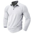 thumbnail image 2 of pstuiky camisas de manga larga para hombre, Blusa con botones y solapa de color liso para hombre Tops de talla grande para hombre s, 2 of 7
