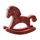 thumbnail image 4 of Caballito de madera mecedor, estatua de gallo, recuerdo navideño, centro de mesa ideal Rojo, 4 of 9