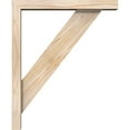 thumbnail image 3 of Ekena Millwork 3 1/2"W x 18"D x 22"H Traditional Block Smooth Bracket w/ Offset Brace, Douglas Fir, 3 of 25