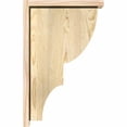 thumbnail image 3 of 6"W x 14"D x 22"H Ridgewood Rough Sawn Corbel w/Backplate, Douglas Fir, 3 of 9