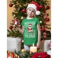 thumbnail image 2 of Tstars Boys Unisex Ugly Christmas Santa Floss Like a Boss Toddler Boy T Shirt, 2 of 5