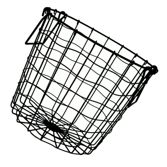POPETPOP Wire Laundry Basket Black Clothes Organizer for Daily Life 1Pack