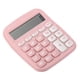 thumbnail image 1 of Calculadora de escritorio Uxcell, calculadora electrónica de función estándar de 12 dígitos con pantalla LCD grande, color rosa, 1 of 7