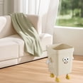 thumbnail image 4 of OIUR Household Waste Bin Cartoon Trash Can with Eyes Hands Legs 7L/12L/16L Cute No Lid Garbage Bin for Kitchen Bathroom Bedroom Office, 4 of 7