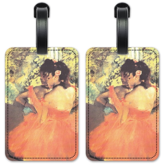 Degas: Ballerina in Rosa - Luggage ID Tags / Suitcase Identification Cards - Set of 2