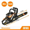 thumbnail image 2 of Chainsaw for Trees Gas Powered 4216H 42CC 2-Cycle Small Chainsaw, 14-Inch Chainsaw, Handheld Petrol Gasoline Chain Saw for Farm, Garden and Ranch, 2 of 5