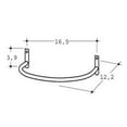 thumbnail image 2 of Whitehaus LUA3-C China 18" Pedestal Towel Bar - Chrome, 2 of 2