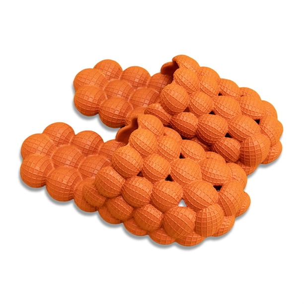 Zapatillas antideslizantes de secado rápido Suela gruesa Sandalias suaves de baño Mujer Multicolor Inicio Zapatillas antideslizantes Naranja 39-40 1 par Kearding HA008973-21