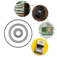 thumbnail image 2 of lanema Square Cassette Tape Machine Belt Square Rubber Belts 1.2mm Thickness for Tape Recorder Drive 19mm-100mm Folded Size, 2 of 21