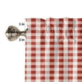 thumbnail image 7 of White Red Plaid Simple Curtains for Living Room Bedroom Curtains Kitchen Curtains for the Kids Room Window Treatments Drapes, 7 of 7