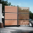thumbnail image 3 of Modern Shade Panneau de Clôture d'Intimité en Cèdre à Persiennes 6 X 4 Pi, Écran Réglable pour Terrasse Extérieure, 3 of 7