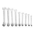 thumbnail image 4 of Oubit Llave de trinquete-9Pcs Llaves fijas de doble uso Juego de llaves de trinquete Herramienta multiusos de 72 dientes, 4 of 10