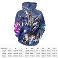 thumbnail image 2 of Mobile Suit Gundam Hoodie 3D Print Pullover Hooded Long Sleeve Sweatshirts Tops Blouse with Pocket for Mens Womens, 2 of 8