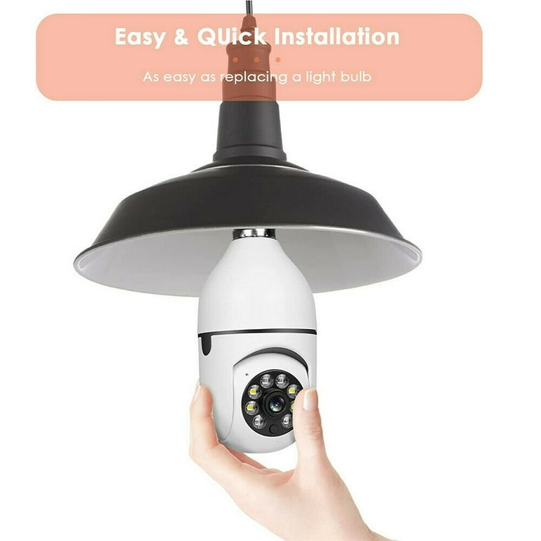 GALAYOU 360 Light Bulb Security Camera - Light Socket Wireless