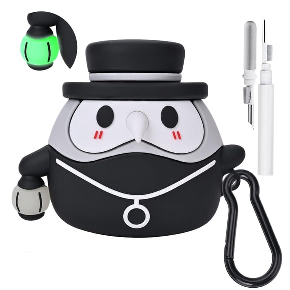 Funda para AirPods 3 Celeyearnirs con diseño luminoso de doctor de la peste en TPU
