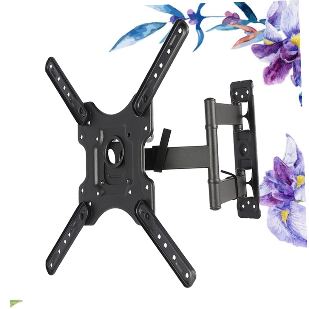 UPKOCH Black Rotated Holder Stretchable TV Wall Mount for Flat Panel TV with Steel Construction 32 to 58 Inches