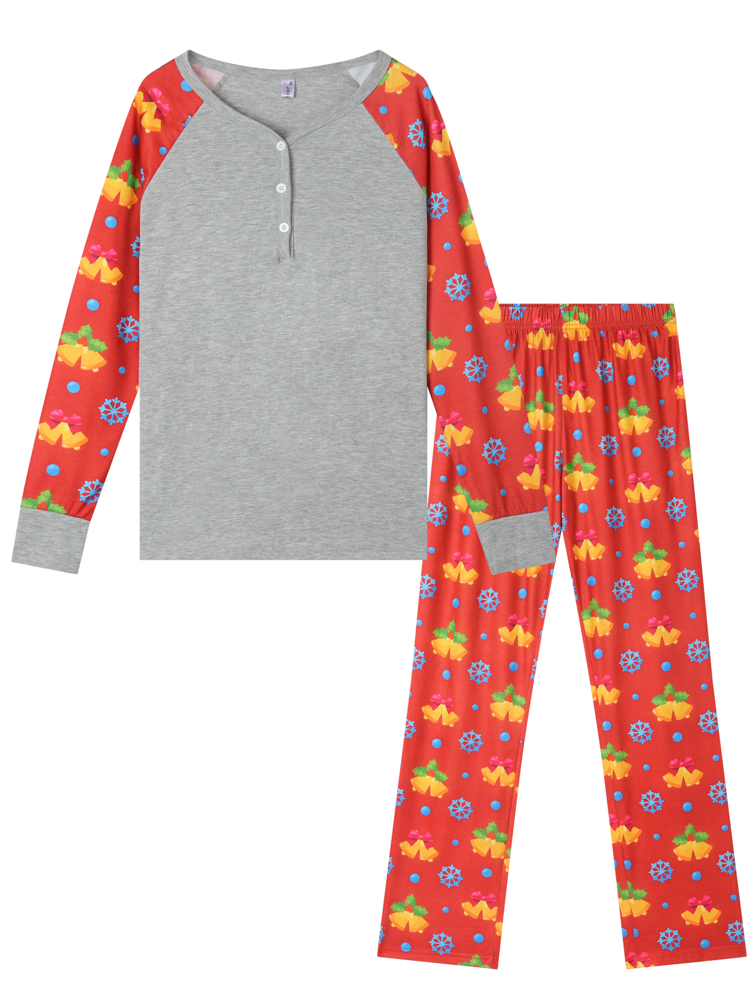 DARING DIVA Men's Christmas Family Long Sleeve Pajama Sets 2XL Red