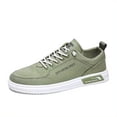 thumbnail image 3 of Men'S Lightweight Breathable Canvas Sneakers - Korean Fashion Casual Shoes with Elastic Closure, Durable Rubber Sole & EVA Cushioning for Sports & Casual Attire, All-Season Comfort, 3 of 5
