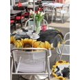 thumbnail image 5 of Outdoor Tablecloths with Umbrella Hole & Zipper, Sunflower Cows Round Tablecloths 60 Inch, Yellow Floral Botanical Summer Grey Plaid Waterproof Table Cloth, Patio/Pool/Picnic Table Covers, 5 of 8