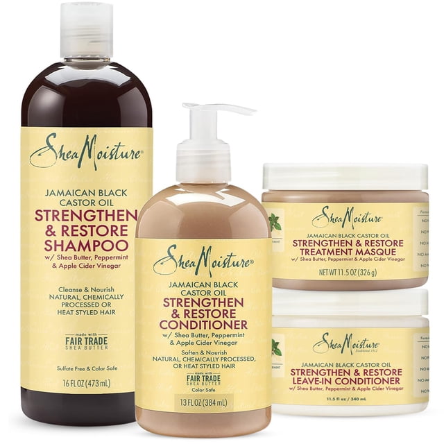 Set para el cuidado del cabello SheaMoisture Jamaican Black Castor Oil