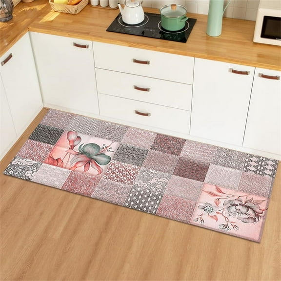 Room Carpet Geometry Print Kitchen Rug Nordic Rug Kitchen Mats for Floor Waterproof Entrance Door Mats Decor for Home