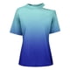 thumbnail image 4 of Tops de Mujer Elegante Casual Fuera Del Hombro Tops Impreso Manga Corta Cuello Redondo Jersey Blusa Camiseta Odeerbi ODB163767, 4 of 5