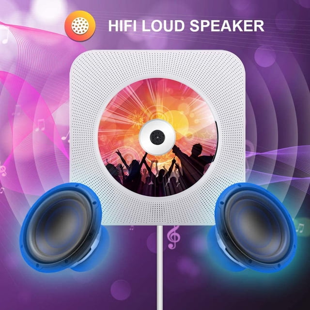 Soporte de pared para reproductor de CD con FM