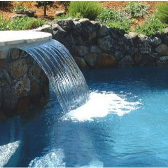 CMP 25577-630-000 Natural Wonders 72" Waterfall 6" Lip Back Port White