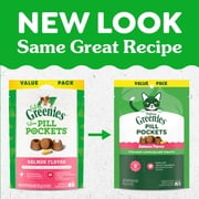 Greenies Feline Pill Pockets for Cats, Soft Cat Treats, Salmon Flavor, 3 oz Pouch