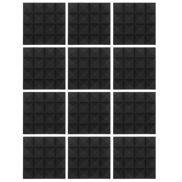 12 paneles acústicos de pared para interiores, insonorizados, para estudios en casa.