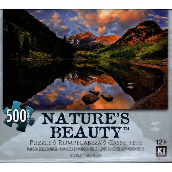 Maroon Bells Sunrise 500 Piece Puzzle