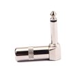 thumbnail image 3 of 1/4" 6.3mm Right Angle Male Mono Phone Plug Guitar Audio Connector Jack, 3 of 3