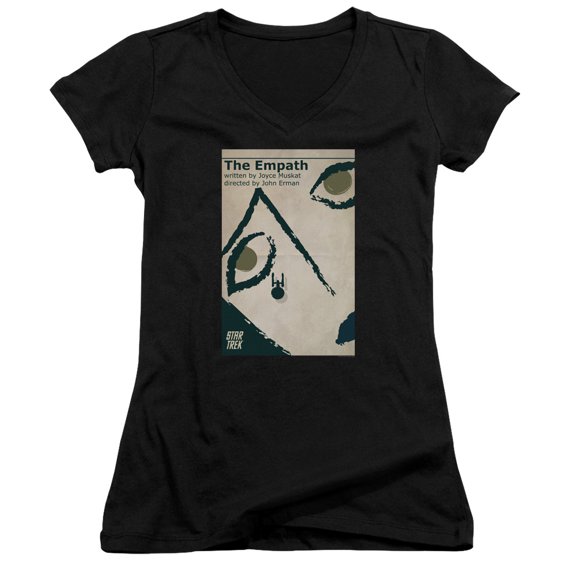 Star Trek Tos Episode 67 Junior Women's V-Neck T-Shirt Black