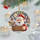 thumbnail image 1 of Adorno navideño | Decoración colgante de Papá Noel para árbol, corona y hogar | Colgante navideño de acrílico para chimenea, coche y decoración de fiestas | Regalo para familiares y amigos, 1 of 4