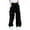 Black-C, variant on Girls Cargo Pants High Waisted Baggy Cargo Pants with Pocket Kids Clothes Girls Size 11-12 Years