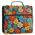 thumbnail image 5 of FORMRS Zipper Binder with Shoulder Strap 2-inch Ring 500 Sheet Capacity File Bag, Blooming Flowers, 5 of 5