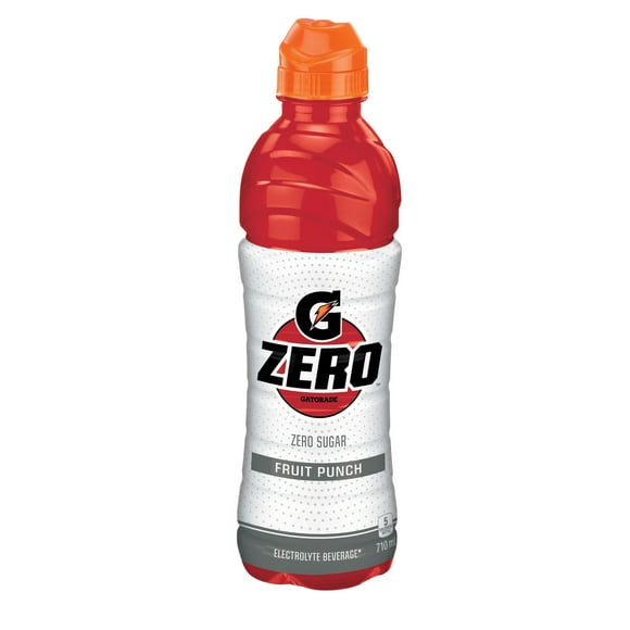 Gatorade Zero Fruit Punch Electrolyte Beverage 710 mL, Bottle, 710mL
