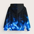 thumbnail image 5 of Boys Graphic Hoodies 3D Dragon/Fire/Galaxy Printed Pullover Hooded Sweatshirt Loose Casual Fashion Kids Clothes, Blue #B 13 Years, 5 of 7