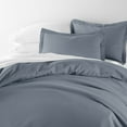 thumbnail image 3 of Noble Linens 3-Piece Stone Duvet Cover Set, Full/Queen, 3 of 9