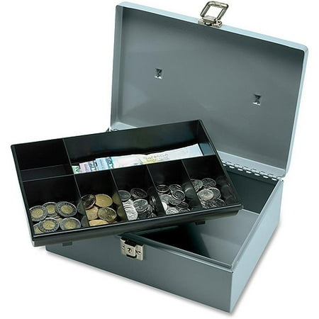 Sparco All Steel Cash Box With Latch Lock Walmart Com - 