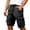 Black, variant on XEGLSBU Men Cargo Shorts Relaxed Fit Summer Solid Button Front Casual Shorts for Big & Tall Breathable Comfortable Daily Wear Light Gray Size M